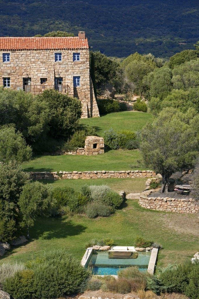 Vue aérienne, Maison A Liccia, Domaine de Murtoli, Corse du Sud (2A), France