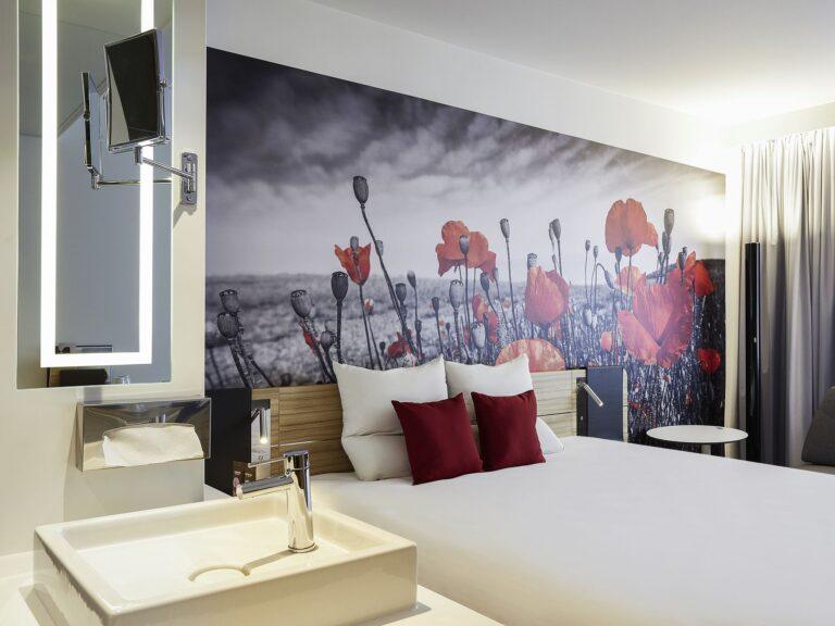 standard with open bathroom